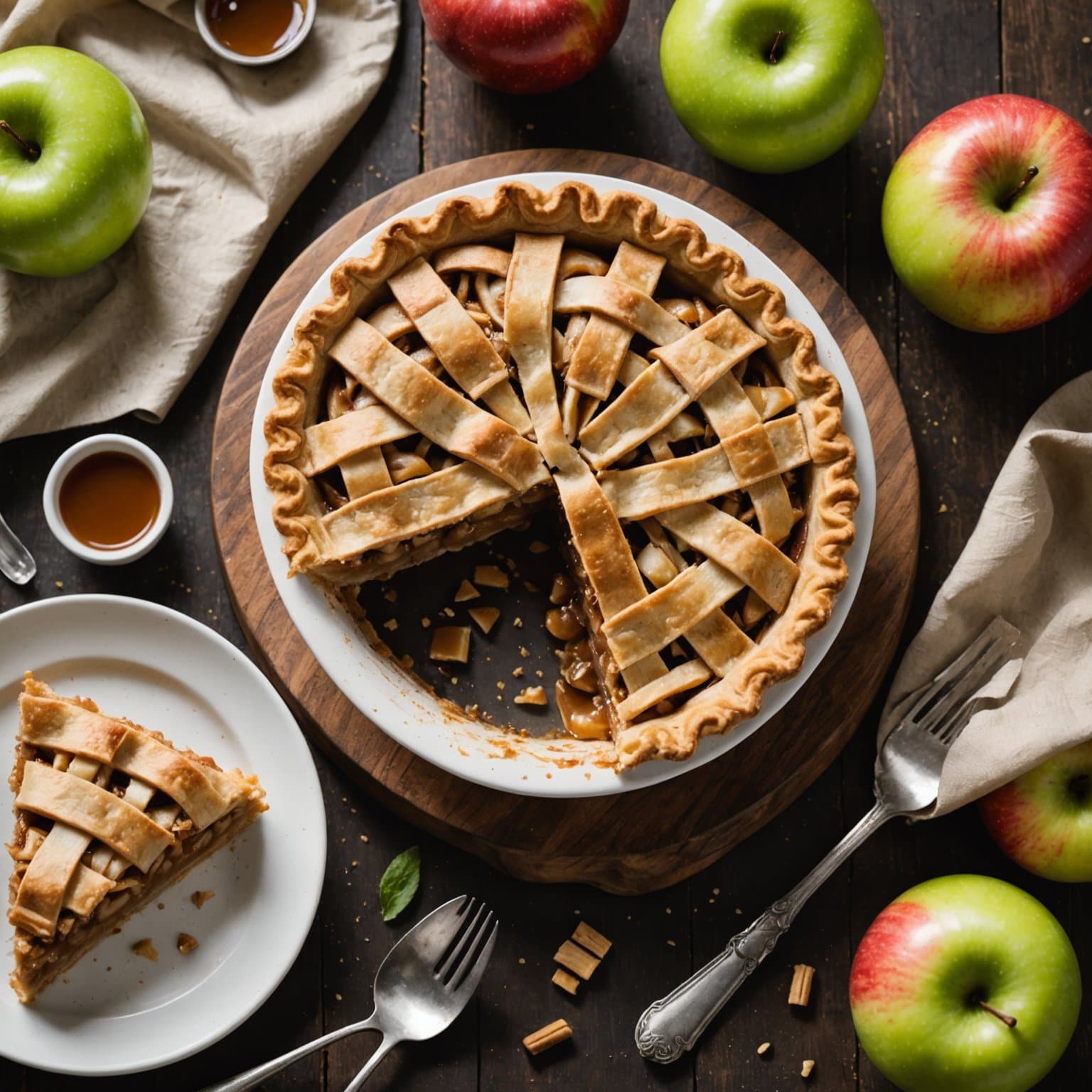 Eplepai med Truvia® naturlig søtningsmiddel