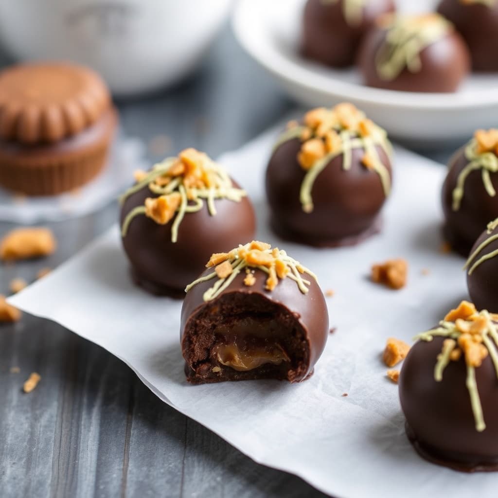 Espressokuler med sjokolade og toffee