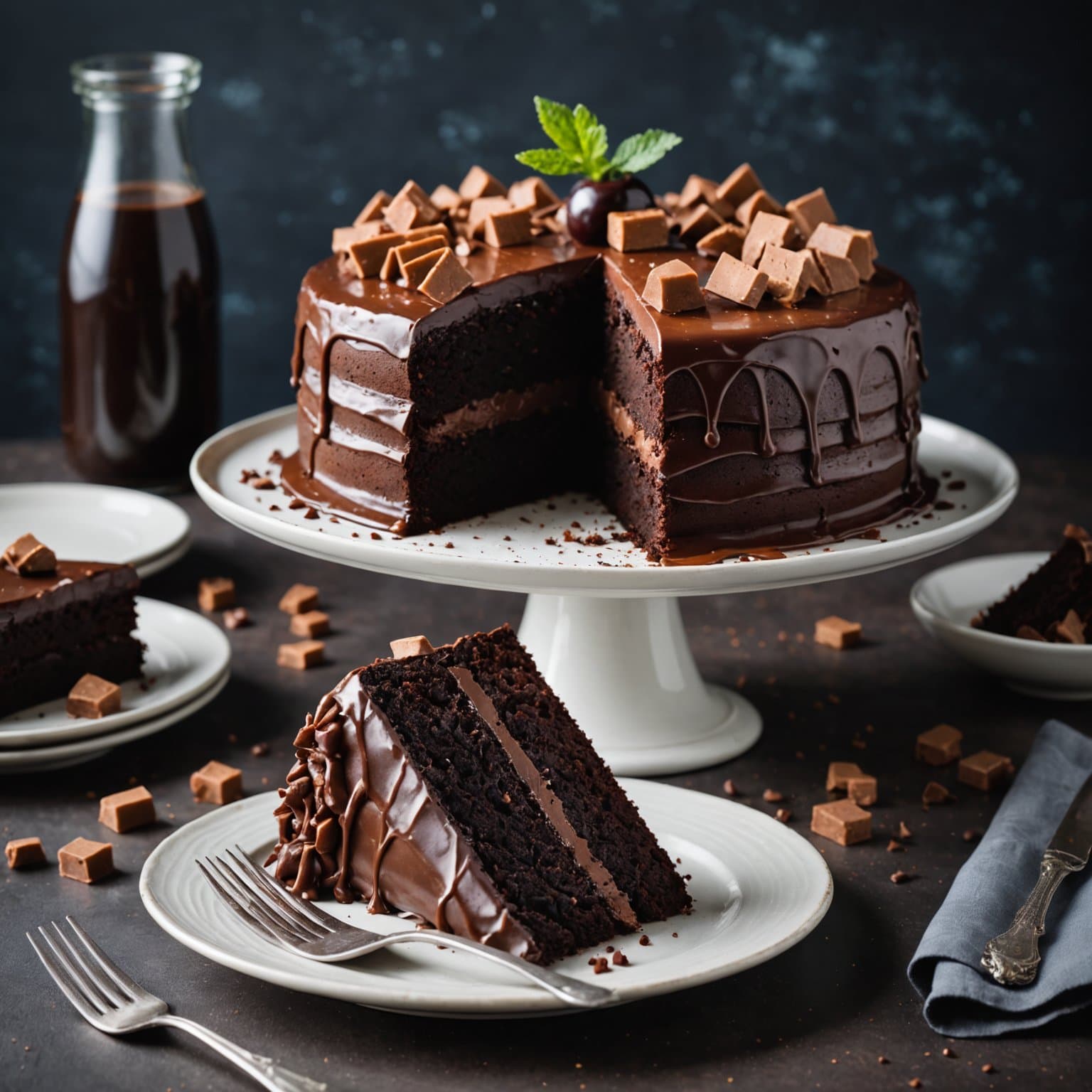 Fabelaktig fudge-sjokoladekake