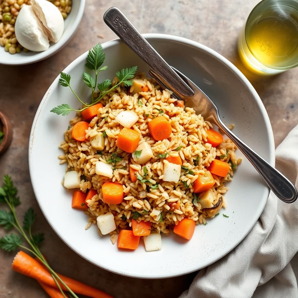 Farro med fennikel og gulrøtter