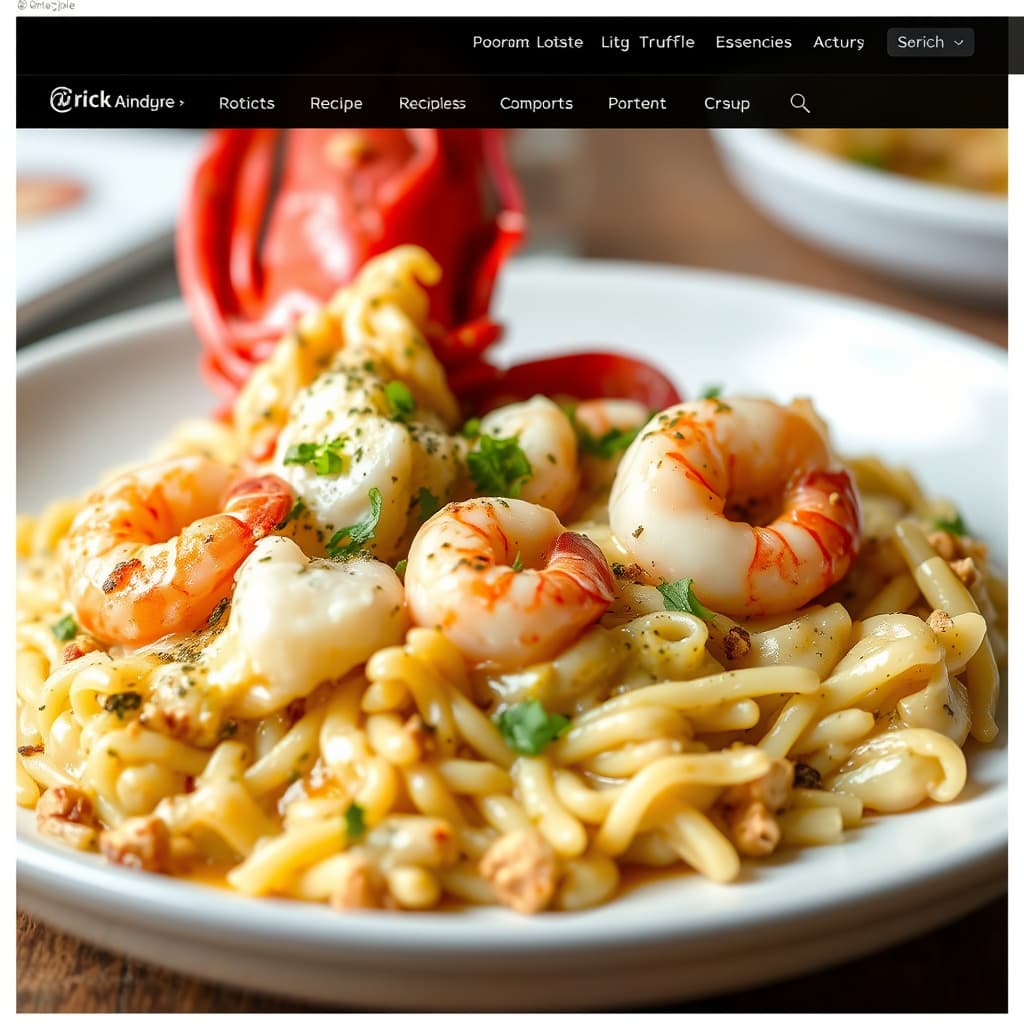 Fattigmennens hummer og rekerisotto med trøffelessens