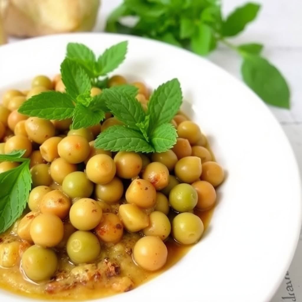 Faves A La Menta (bønner med mynte)