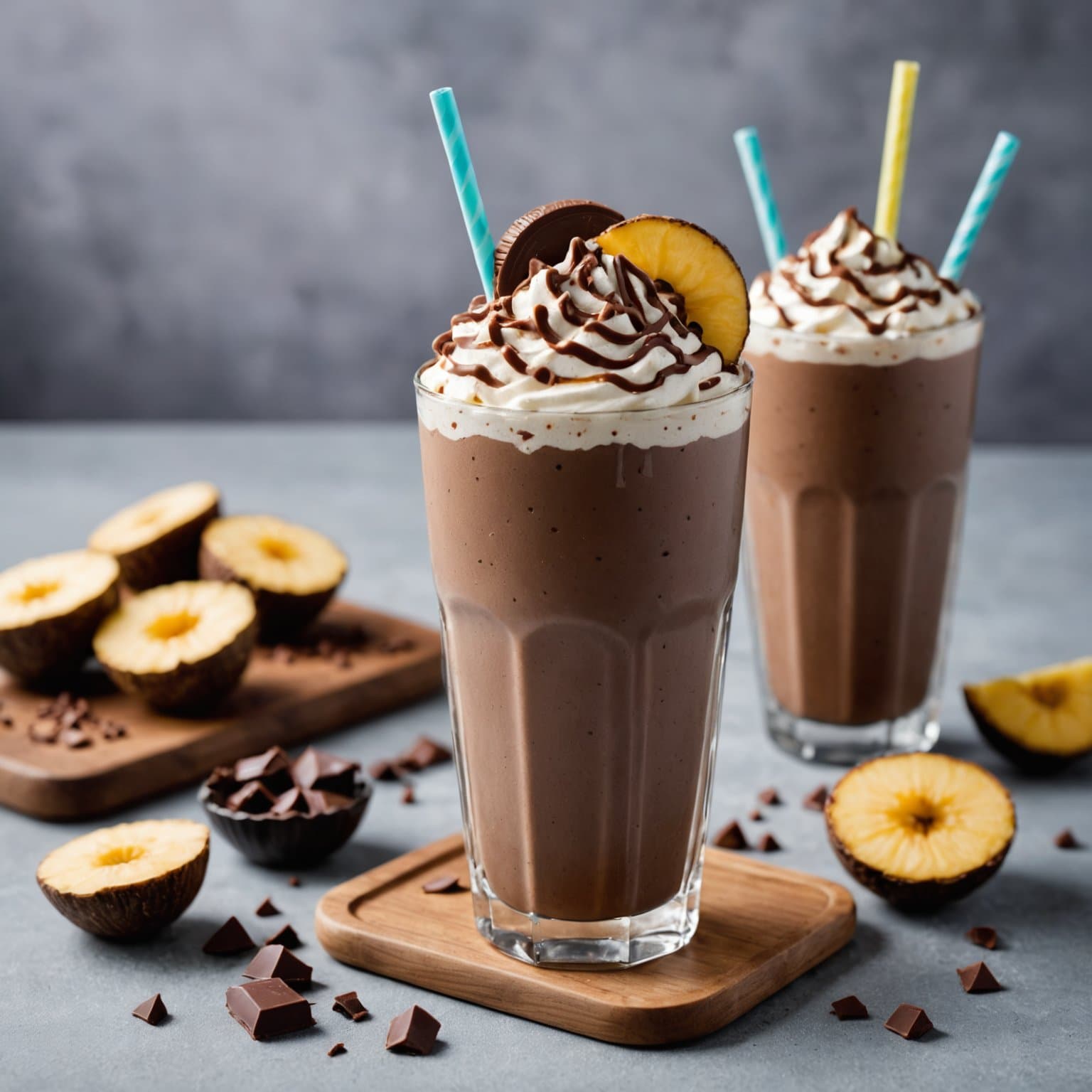 Ferie sjokolade ape-smoothie