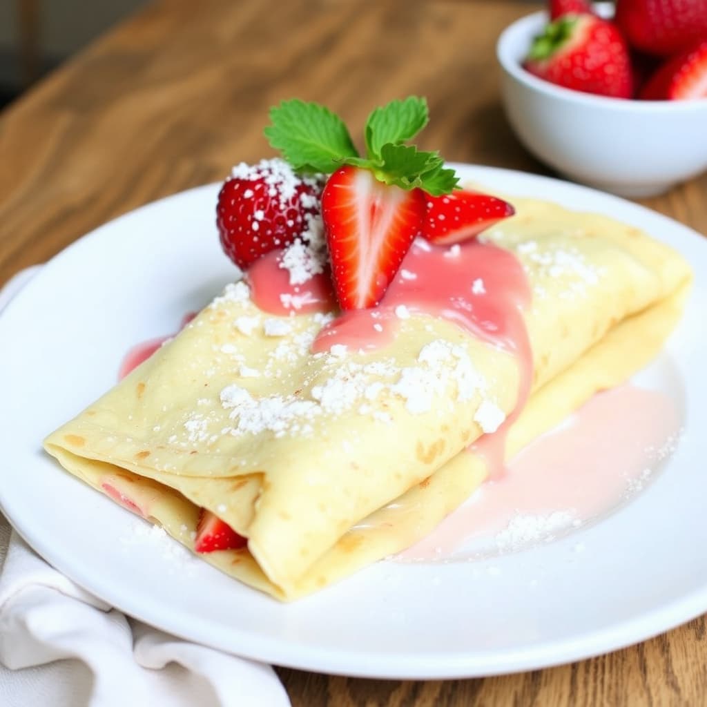 Fersk rabarbra- og jordbærkremkaker