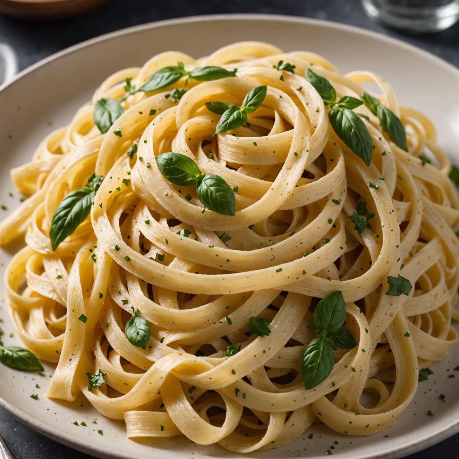 Fersk semuljevettucine