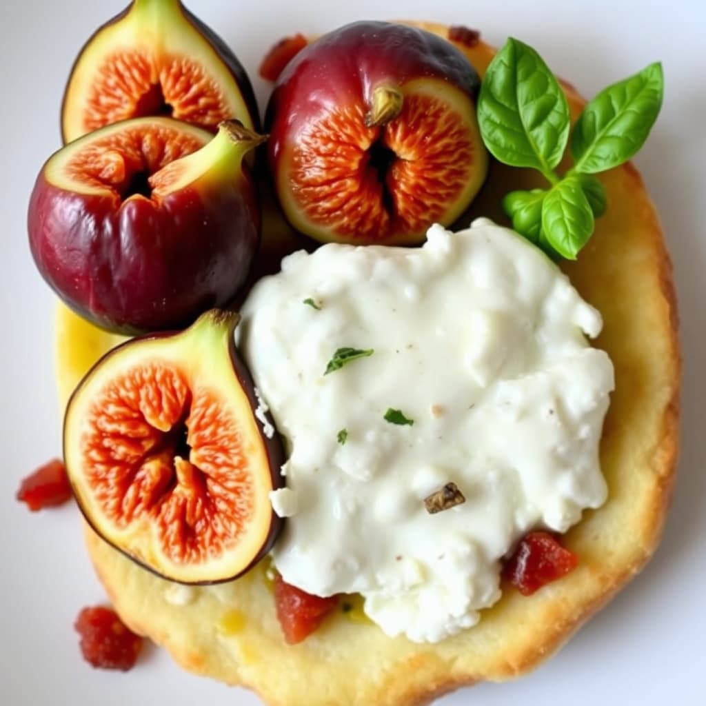 Ferske fiken med bacon og geitost
