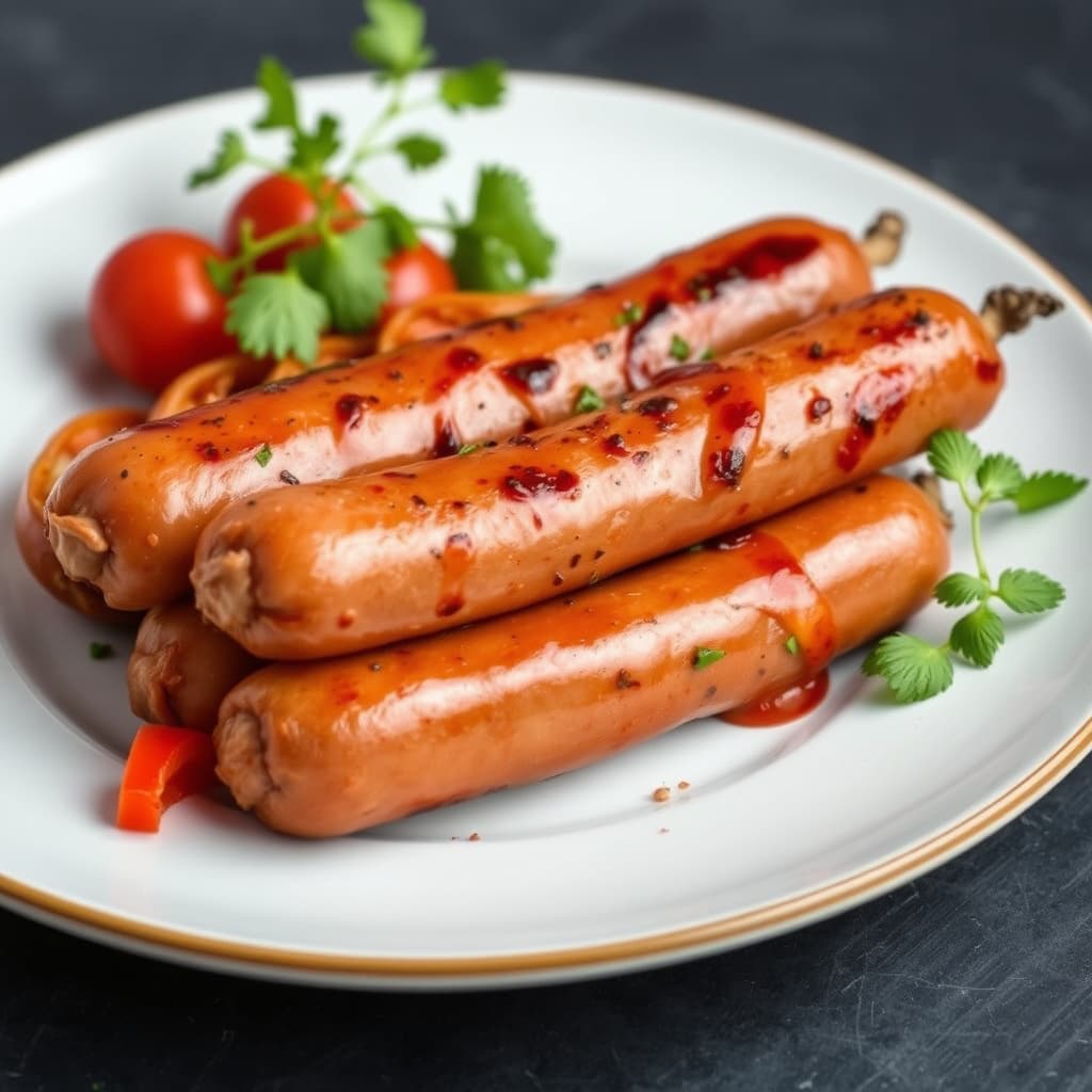 Ferske italienske pølser med paprika