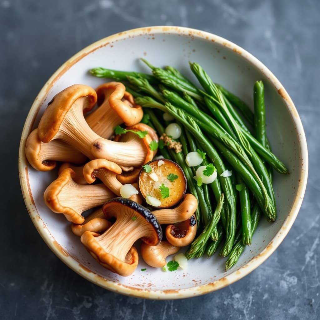 Ferske kantareller med sjalottløk