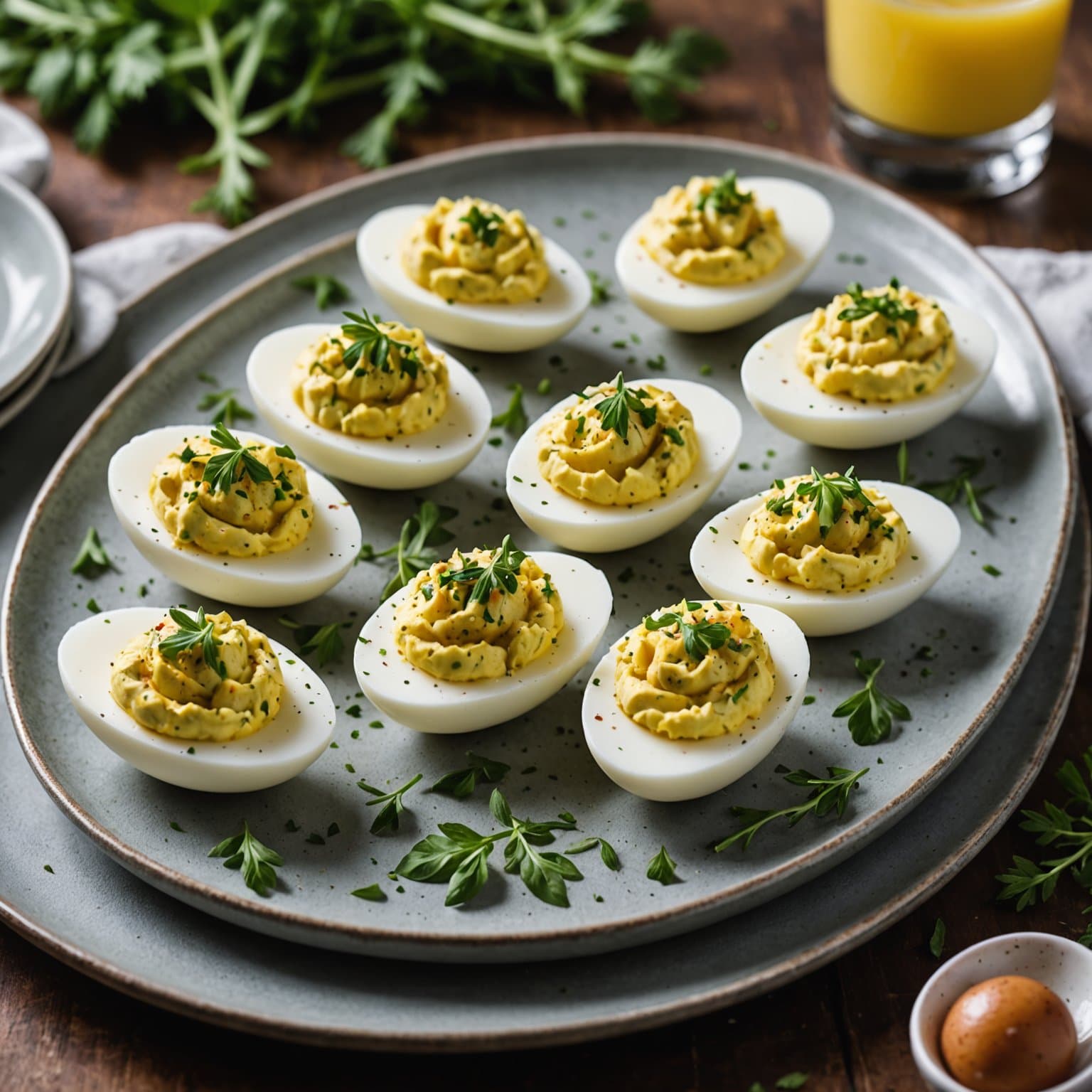 Ferske urter fylte eggerøre