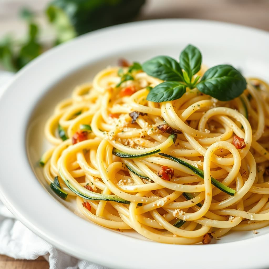 Fettuccini med squash
