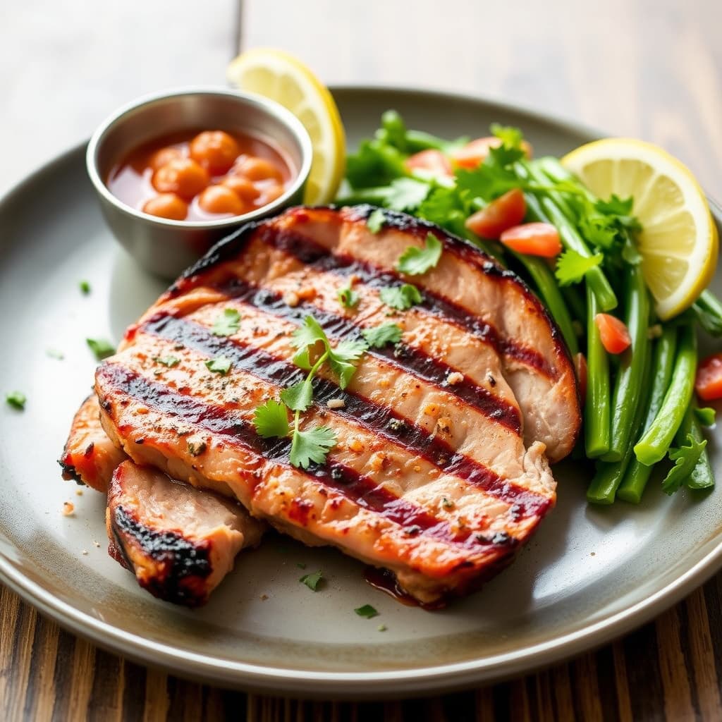 Fiesta-grillet skinkesteik