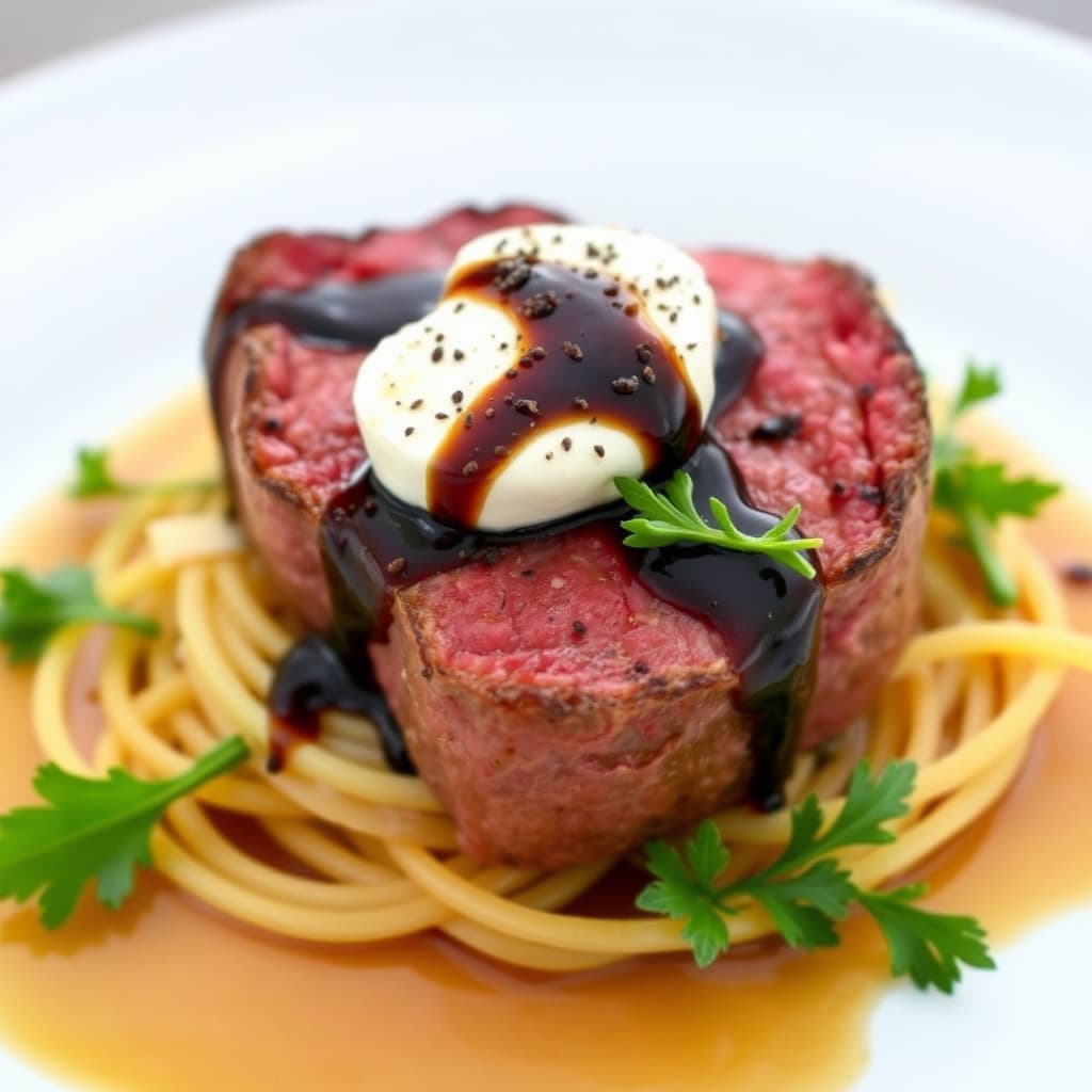 Filet Mignon med balsamico-sirup og geitost