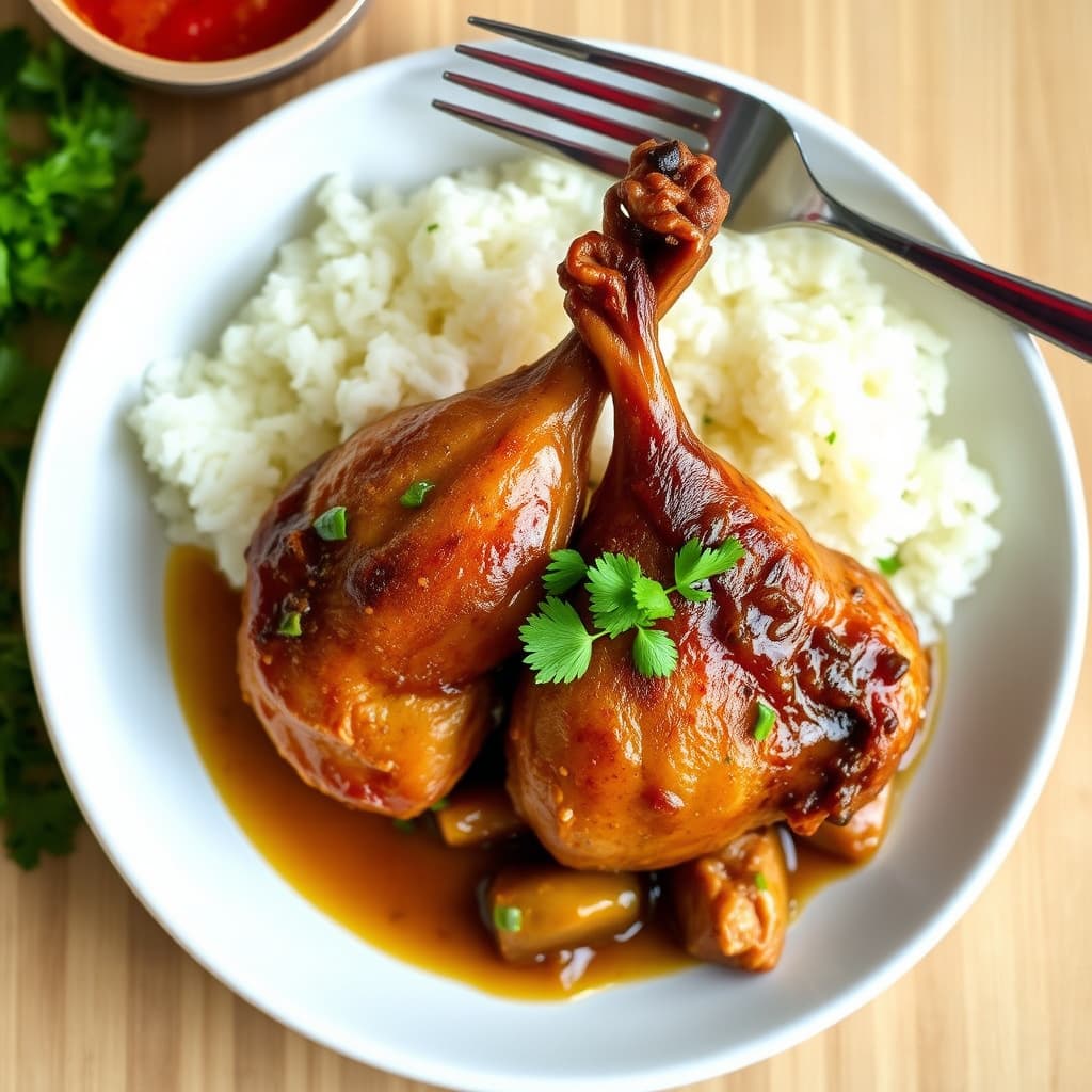 Filipansk adobo-inspirert Cornish-høne Lapid