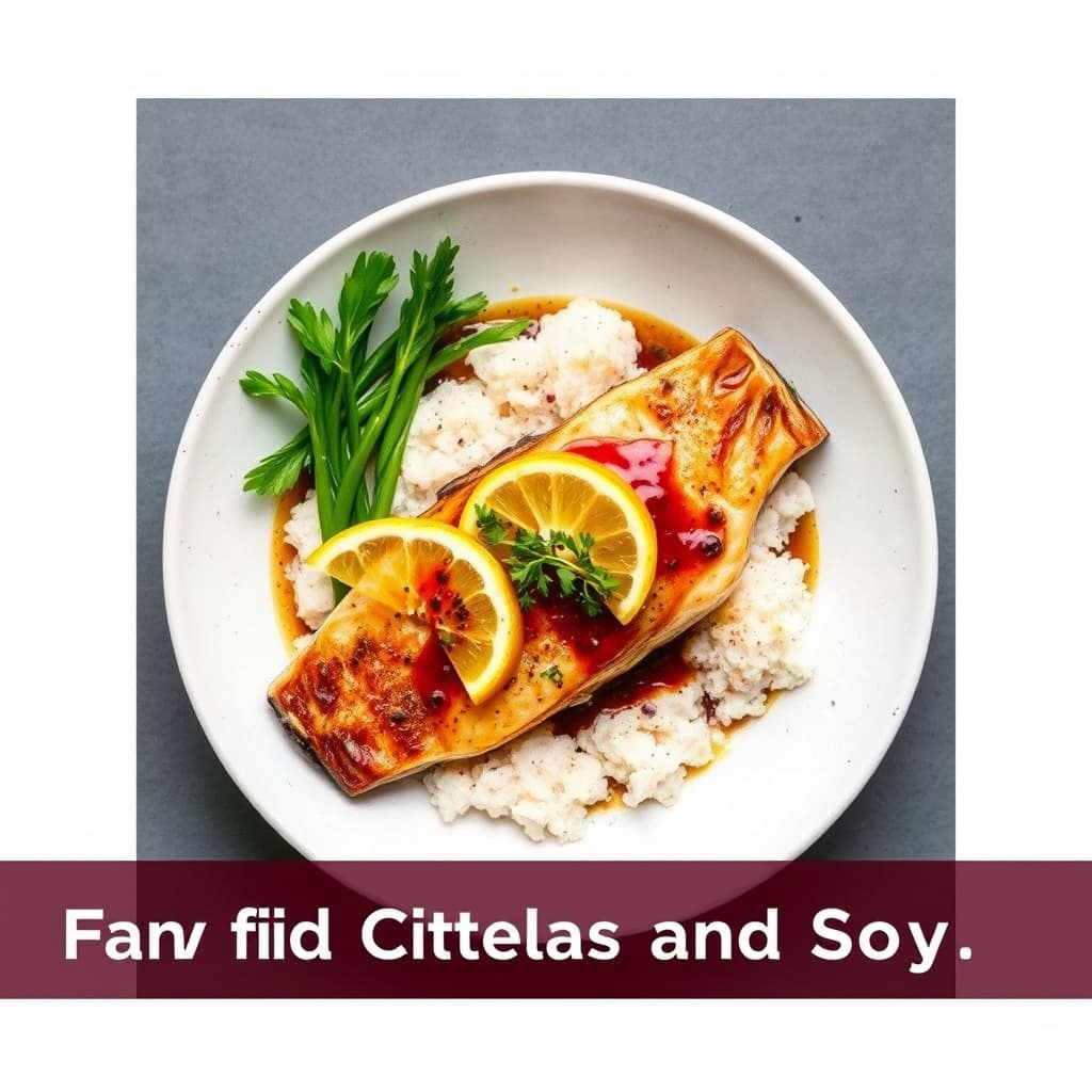 Fisk i panering med sitrus og soyasaus