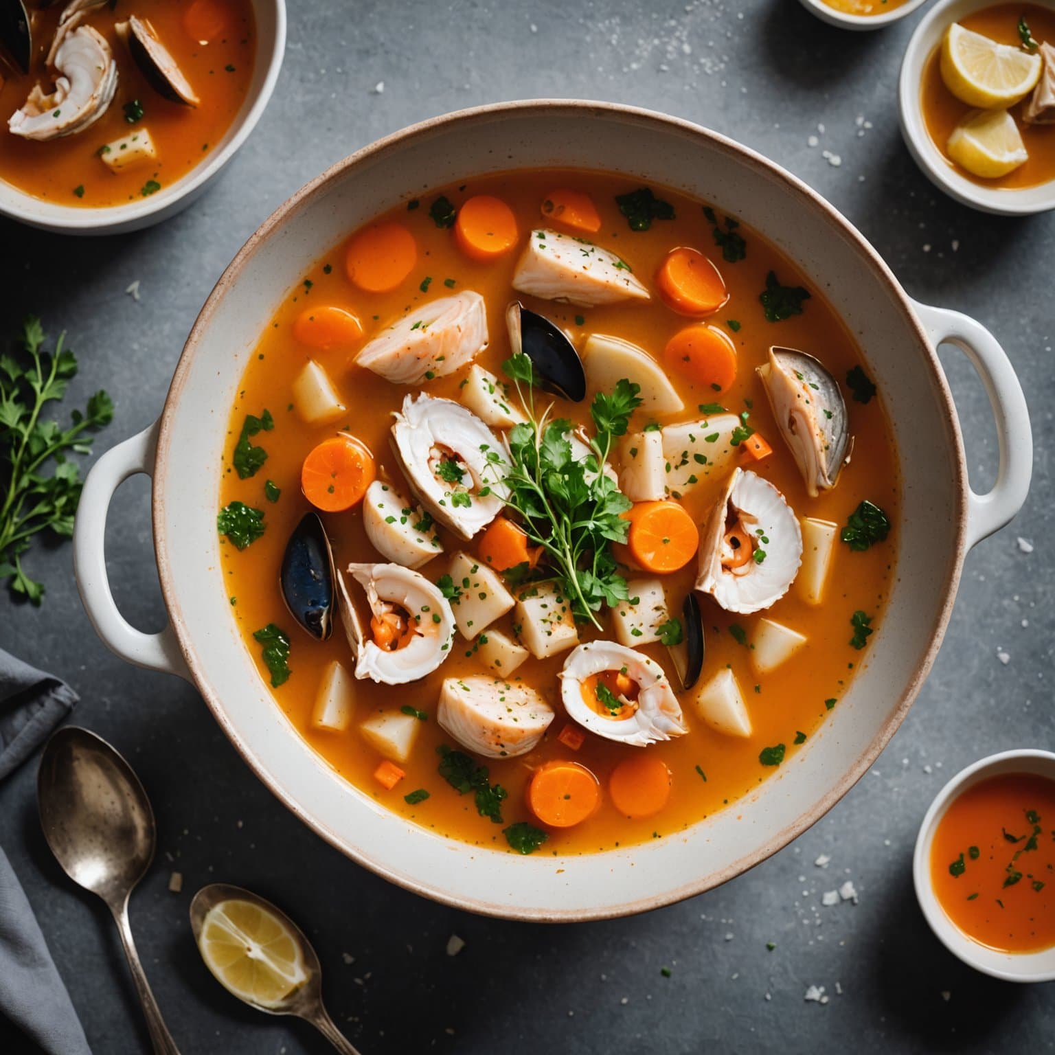 Fiskesuppe (Brodo di Pesce)