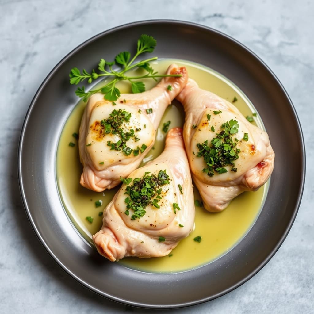 Fjæret kylling med fine urter og gremolata