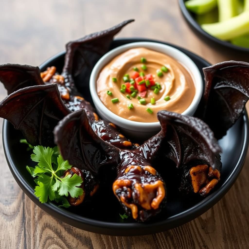 Flaggermusvinger med gjørmedipp og synkende hender