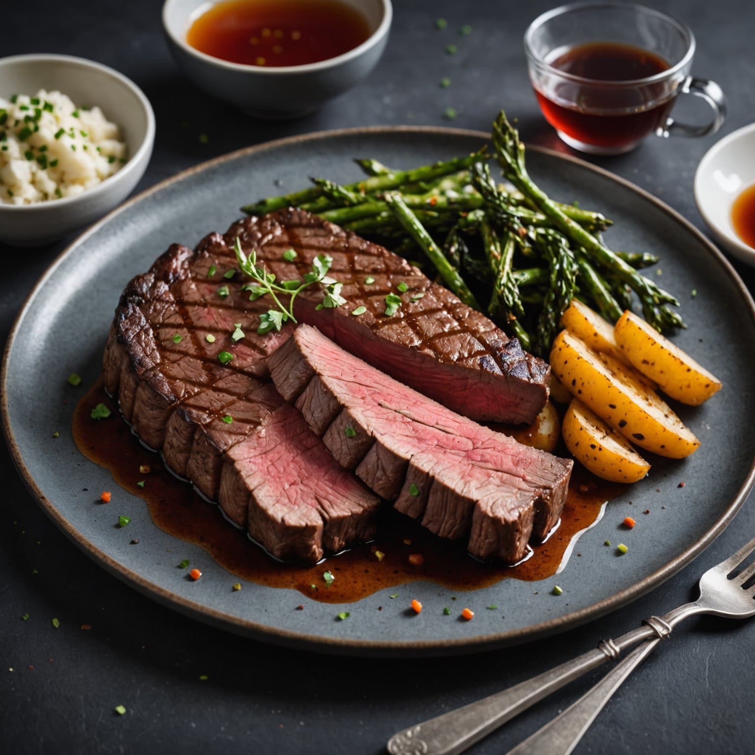 Flat Iron-biff grillet til en 'te'