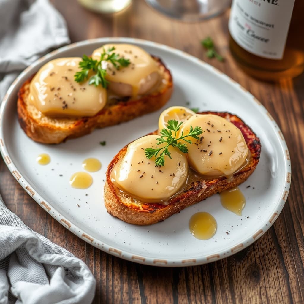 Foie gras-toast med Sauternes-gele