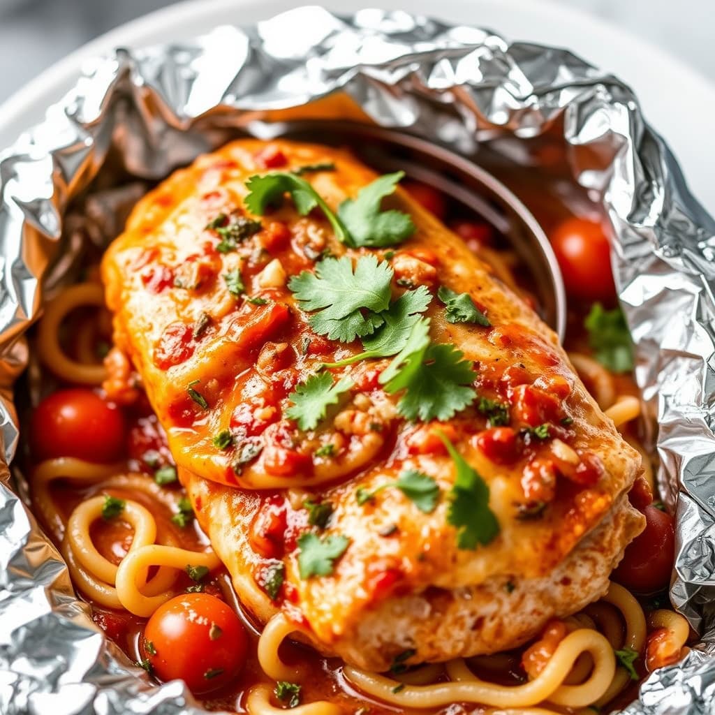 Foil-pakket kylling Puttanesca