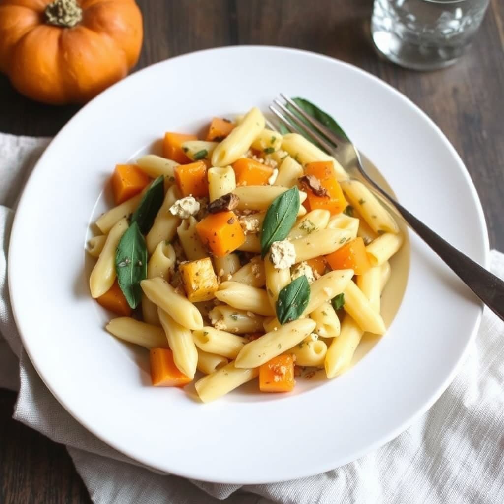 Fontina-mac og squash med salvie