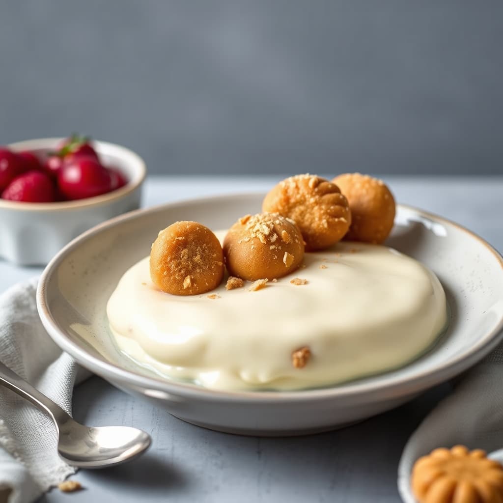Forhåndslagget zabaglione med amaretti