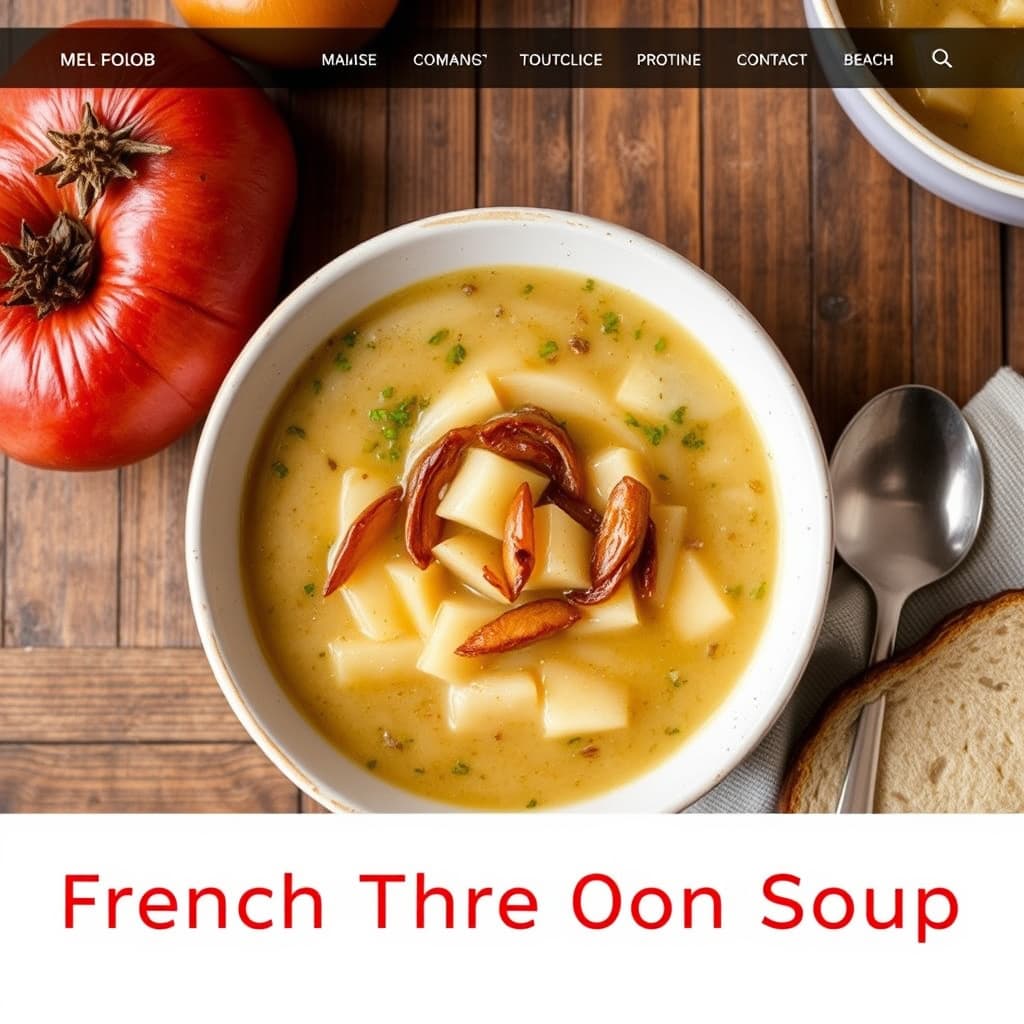 Fransk tre- løksuppe