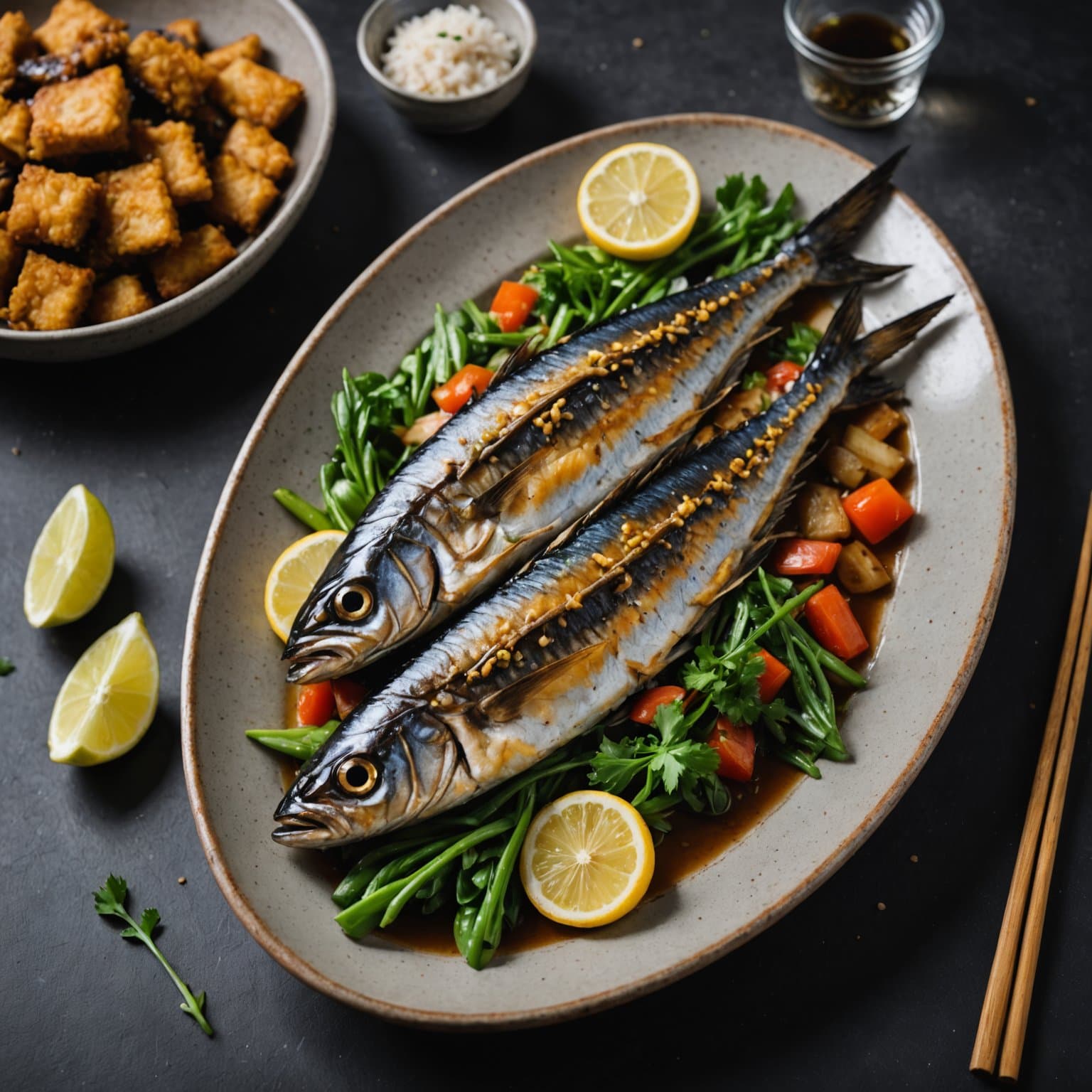 Fried Tulingan (makrell)