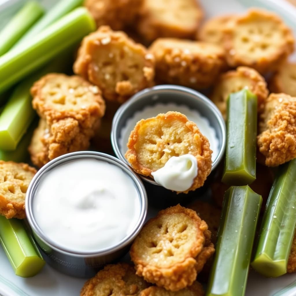 Friede hurtige sylteagurker med rømme-ranch-dippesaus