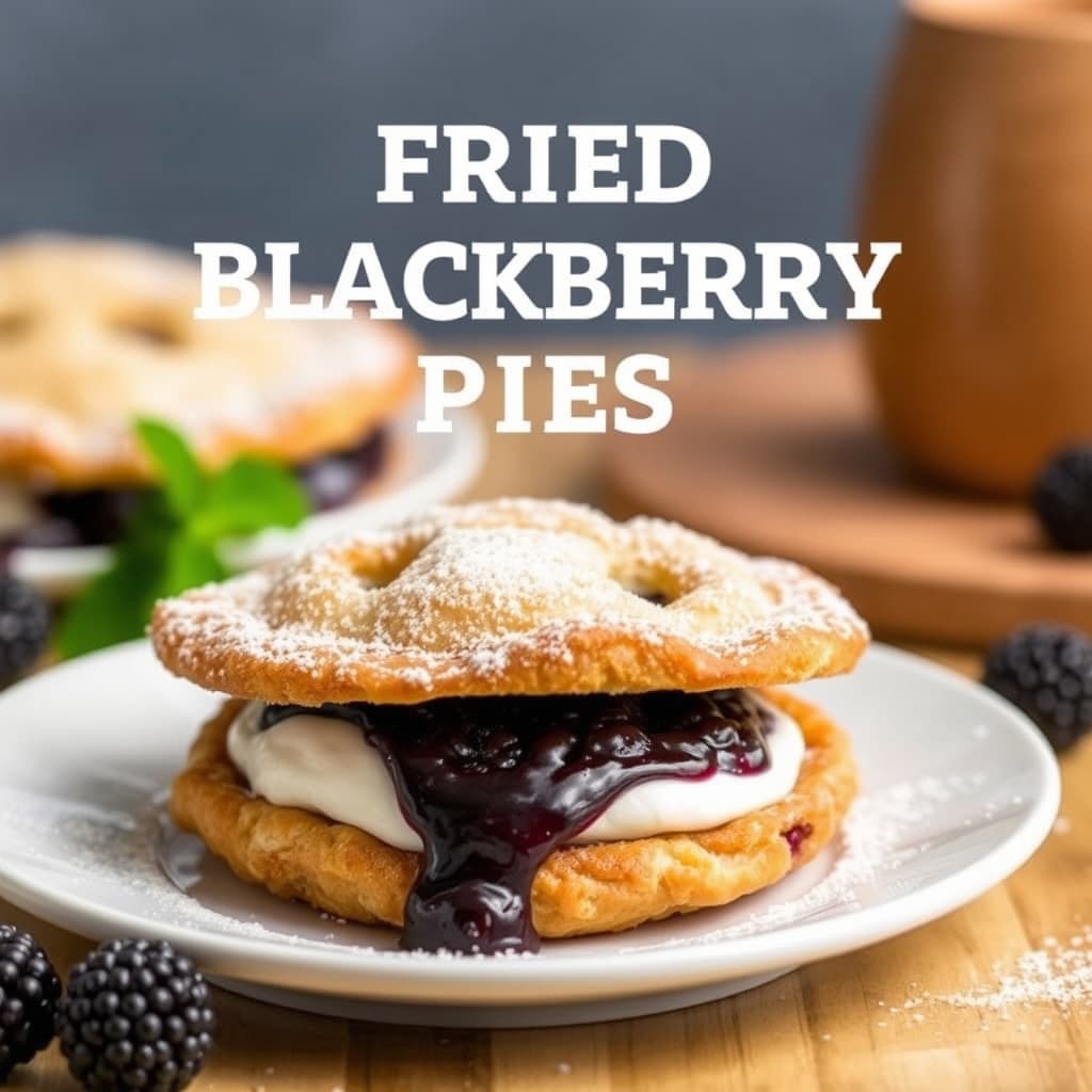 Friterte bjørnebærpaiere