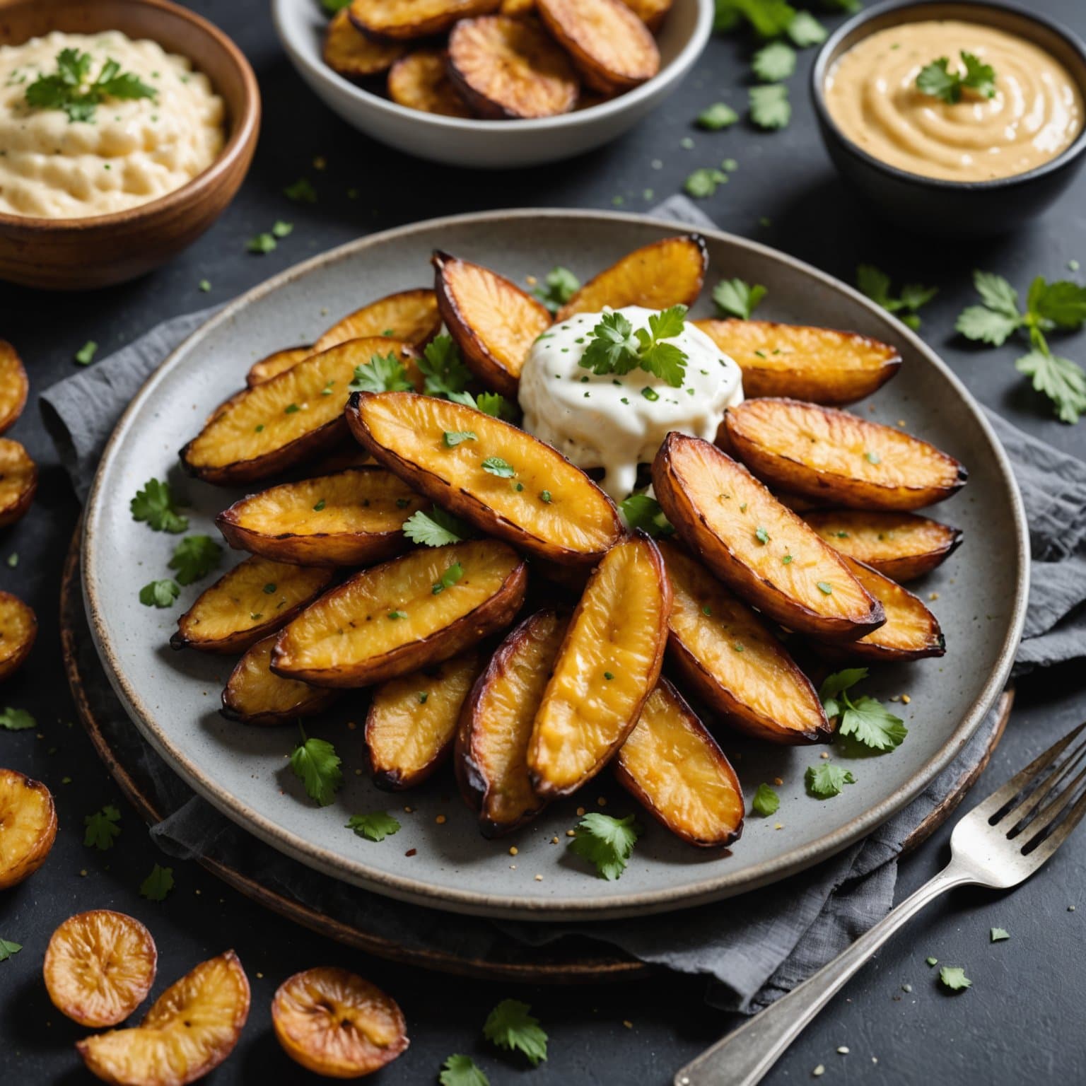 Friterte plantains med ost
Plantanos Fritos con Queso