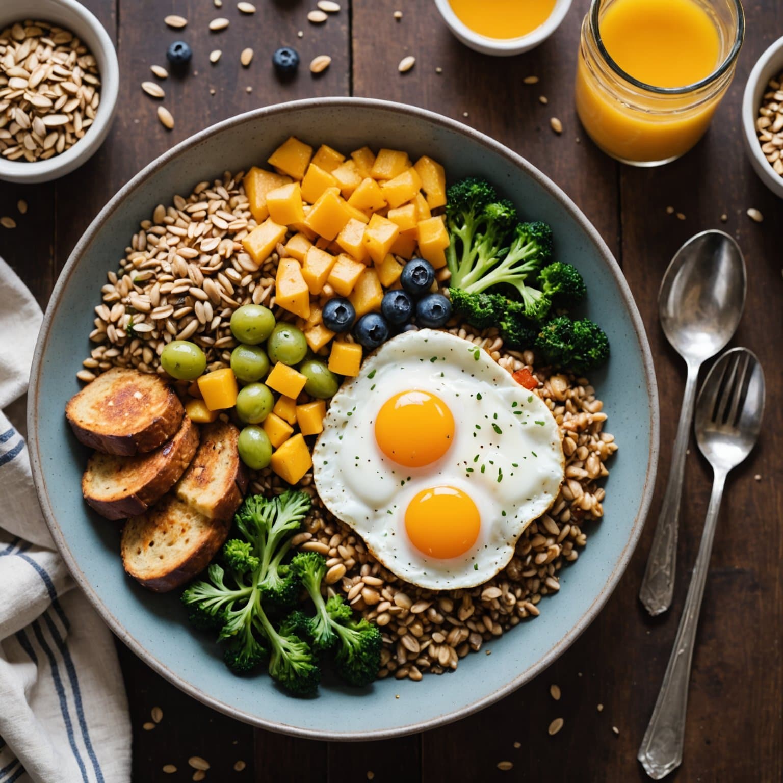 Frokostblanding med flere kornsorter