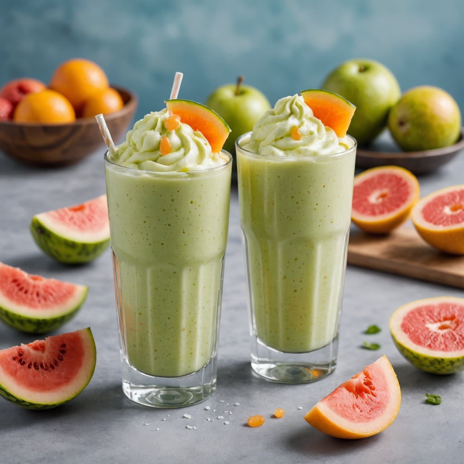 Frossen yoghurt- og melonshake