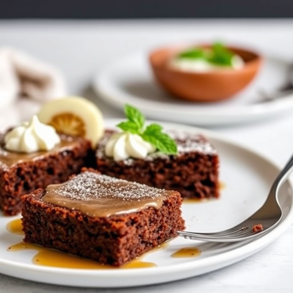 Fuktig sjokoladekake med polenta