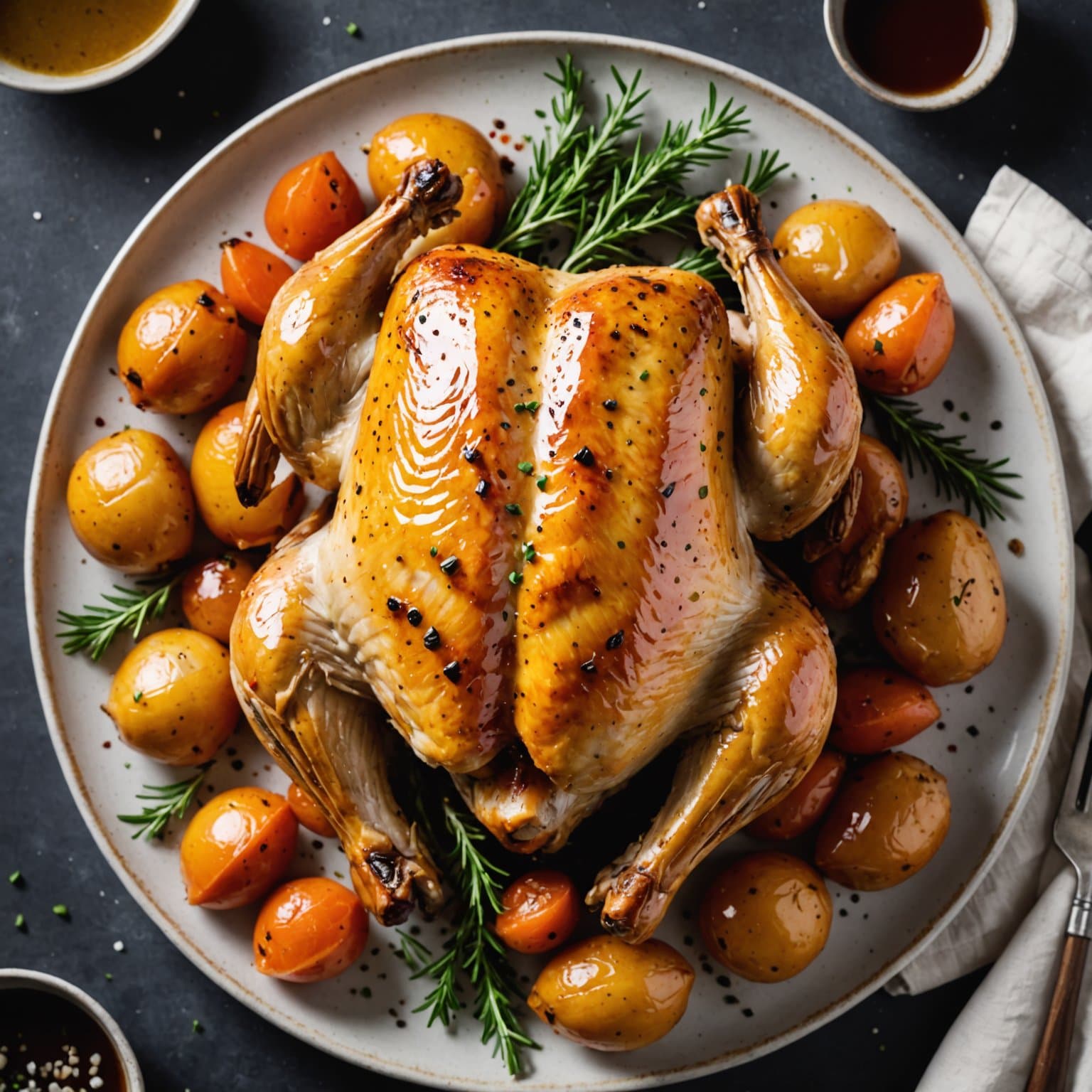 Fullstendig saltet stekt kylling