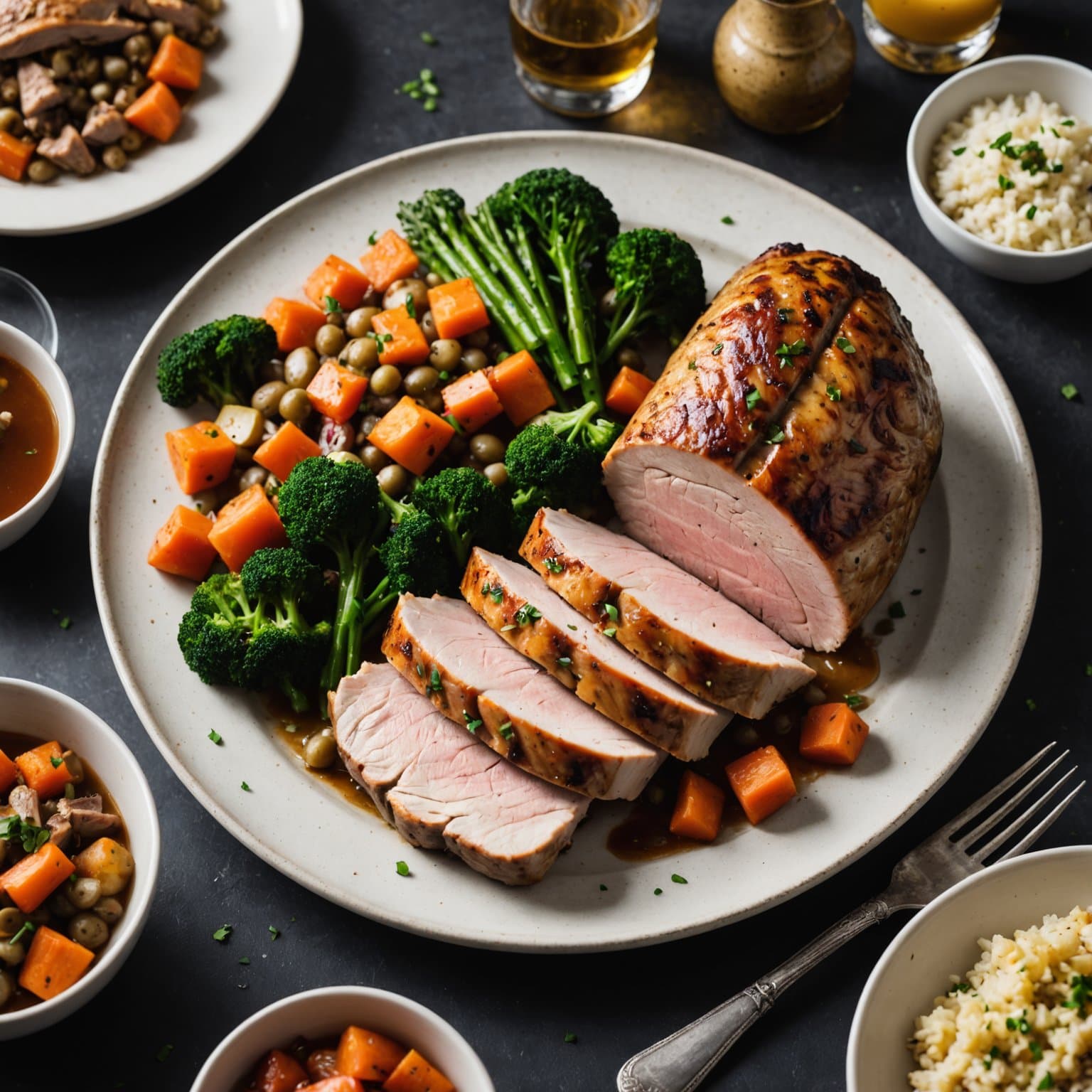 Fyllet kalkun med London Broil