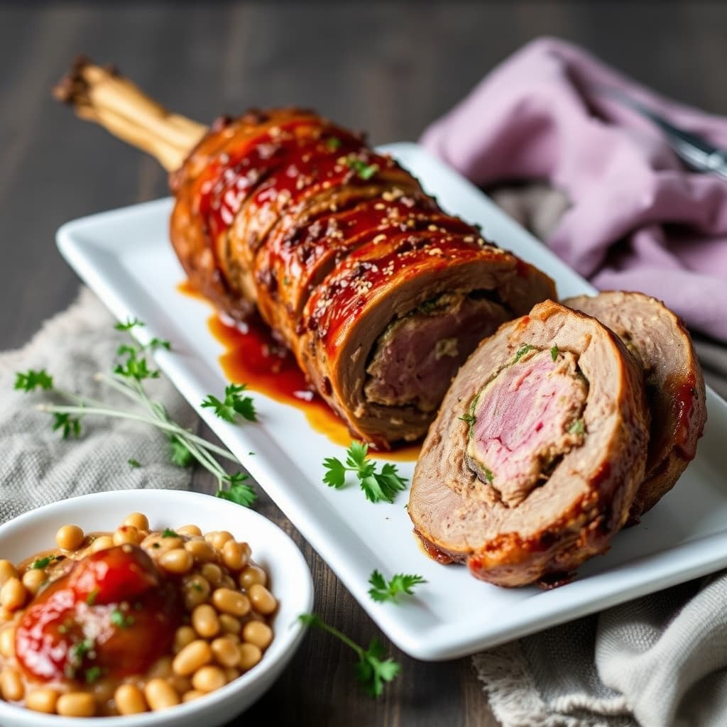 Fyllet lammelår (Fakdeh Mehshi Khodra)