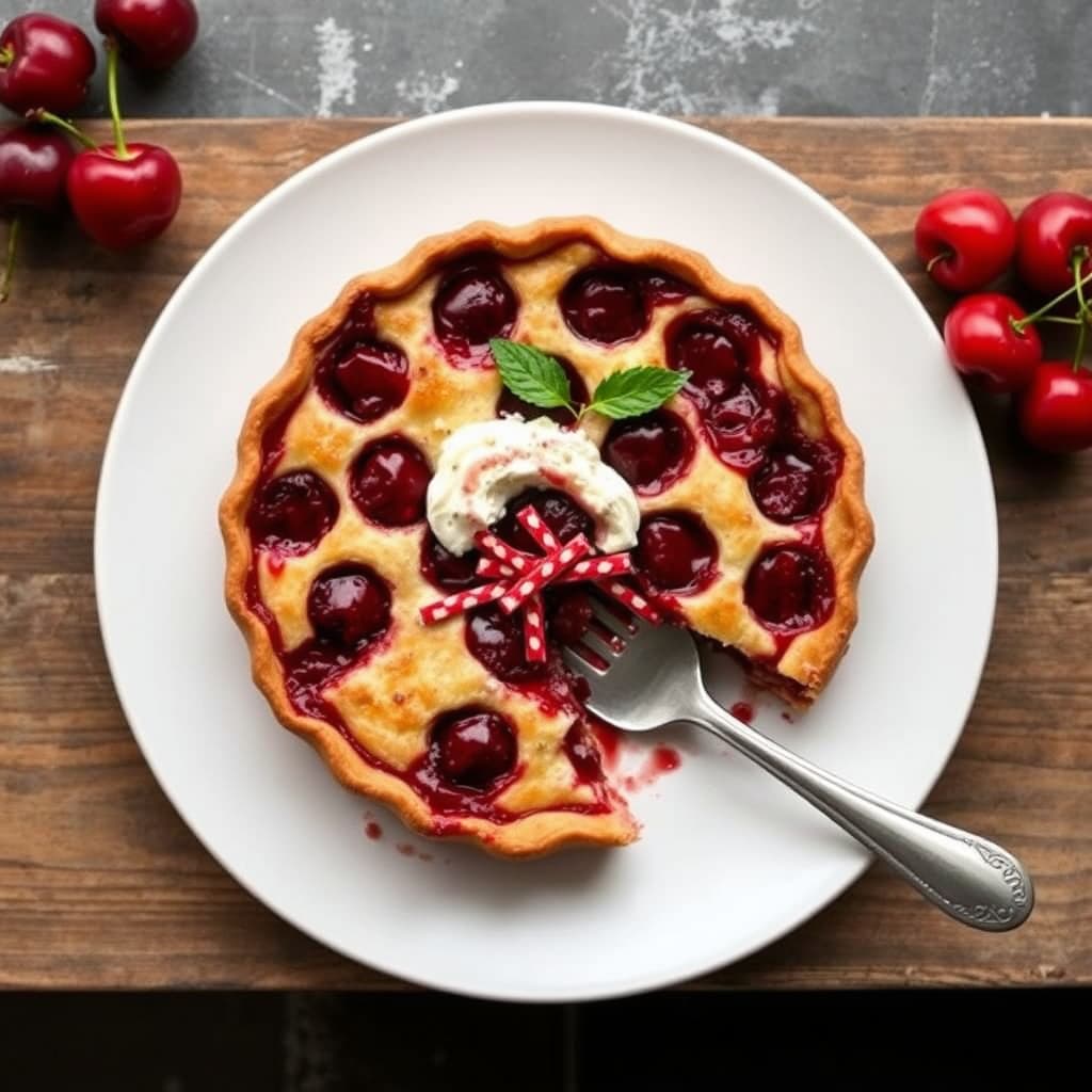 Gammeldags kirsebærclafoutis