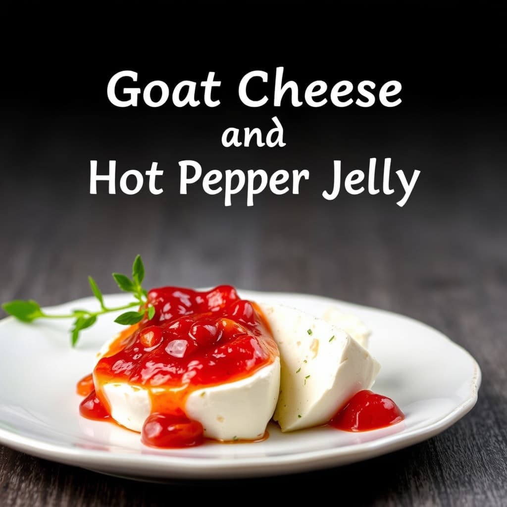Geitost og hot pepper-jelly