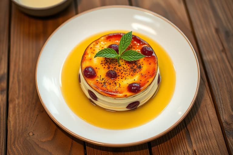 Varm sjokoladesoufflé med vaniljeis