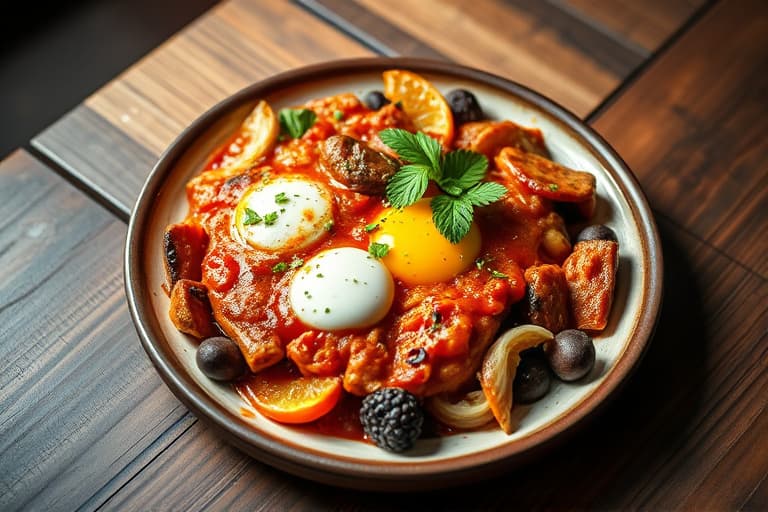 3-ingredienser shakshuka