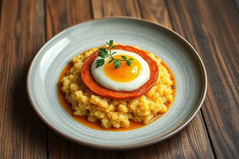 Brunt smør-Polentakake med lønnesirupkaramell