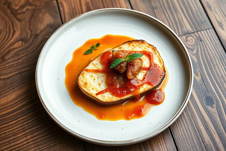 Innvendig-grillet ostesmørbrød med fiken chutney og karamelliserte løk