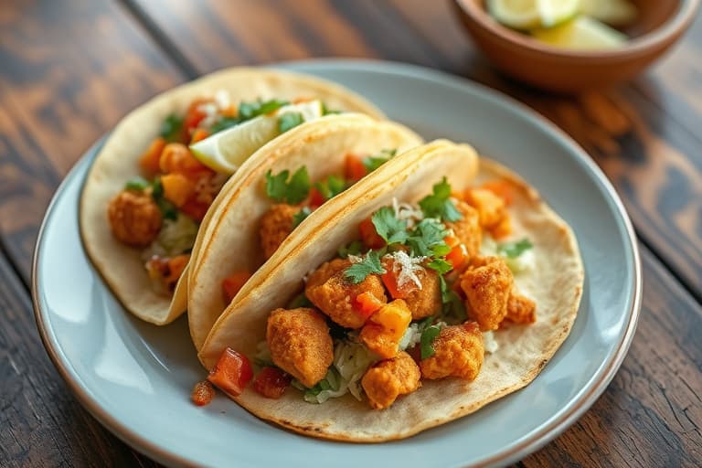 Chopped Fried-Fish Tacos (Tacos de salpicón de pescado)