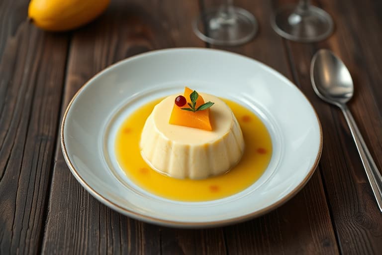 Tapiokapudding med lycheer og mango