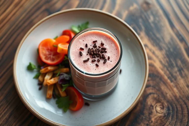 Peanøttsmør- og druesmoothie