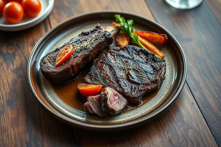 Ribeye, T-bone og stripesteiker kuttet over én tomme