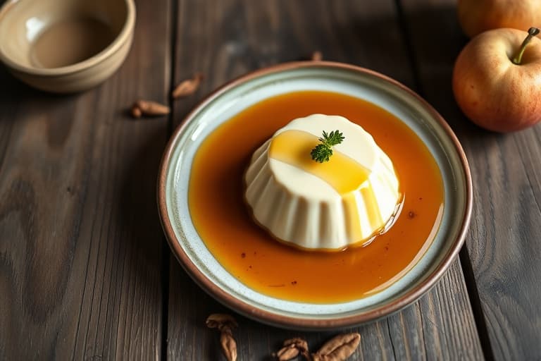Spøkelsesaktige panna cottaer med uhyggelig saus (Panna Cotta med tranebær- og appelsinsaus)