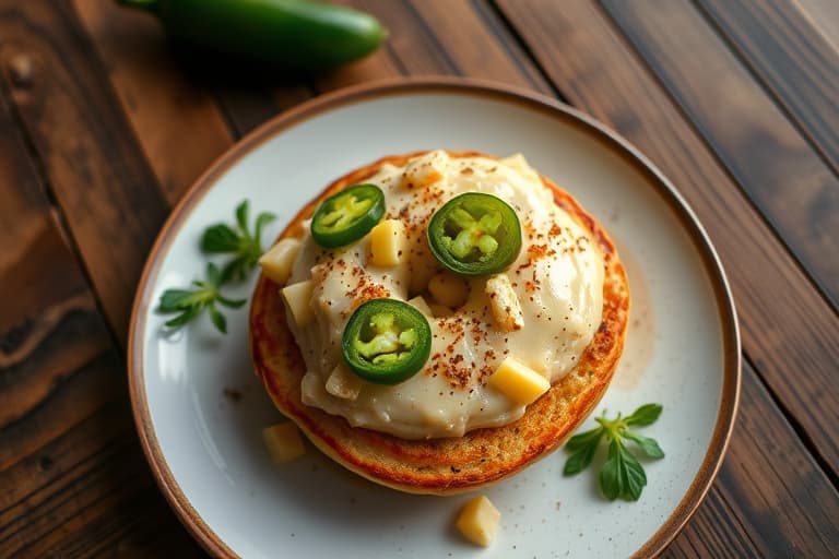 Jalapeño- og cheddarbagel