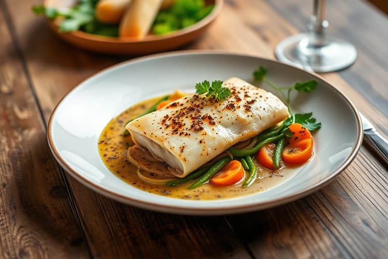 Kalkun Piccata med gresskarpuré